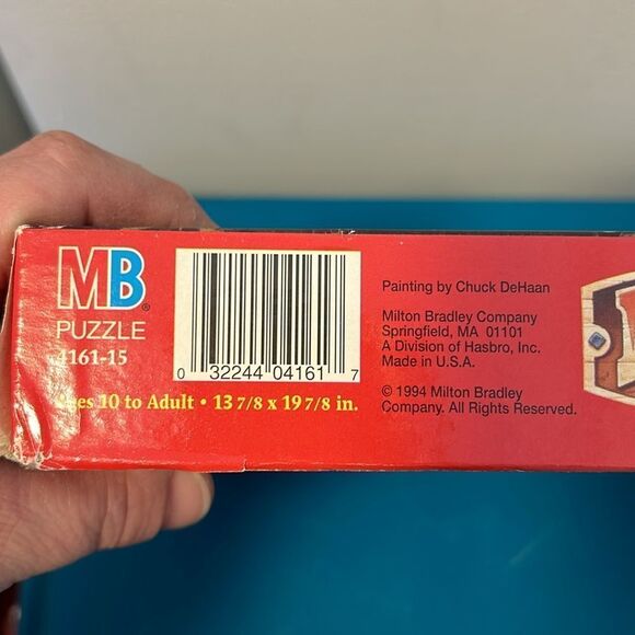 Milton Bradley Frontier Days Crossing at the Big Trees, puzzle 500 pièces 1994 - Picture 2 of 3